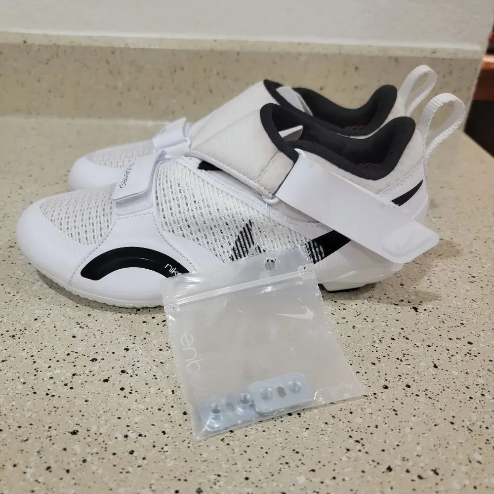 New Women's Nike Superrep Cycle Bike Riding Shoes White CJ0775-100 - W 7.5 - Picture 4 of 10